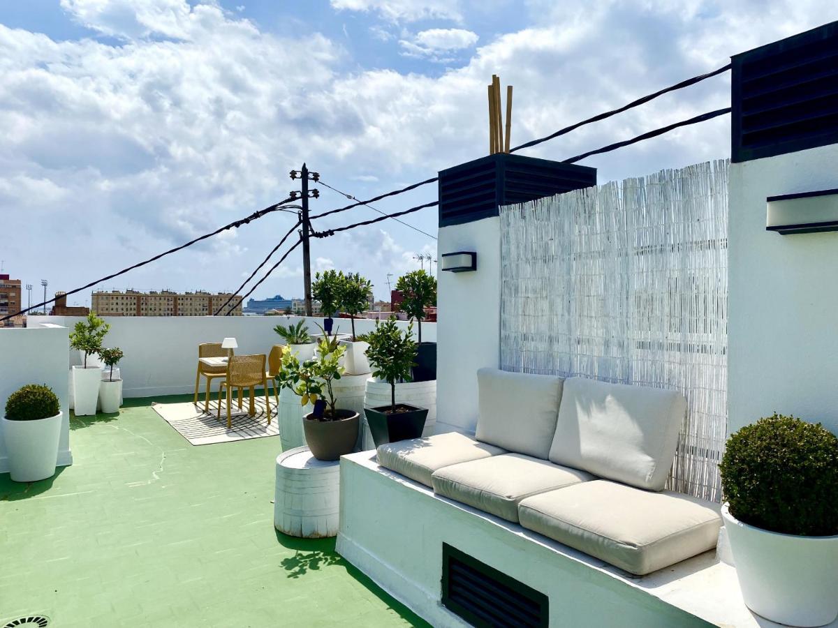 Acogedor Estudio A Metros De La Playa, Con Zonas Comunes Y Terraza 3B Valencia Buitenkant foto